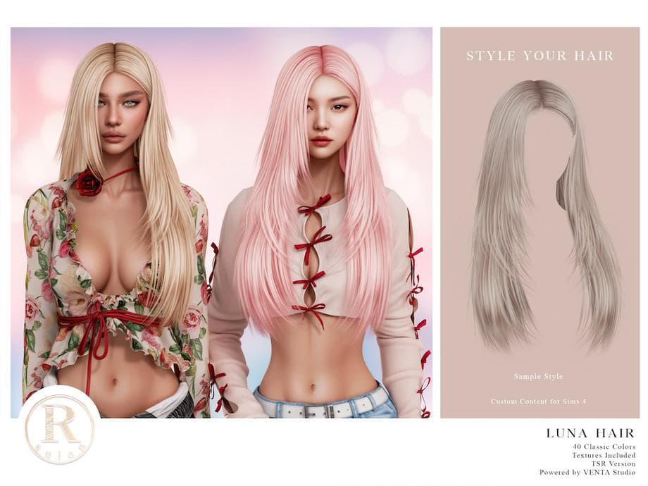 Скриншот мода Прическа Luna Hair